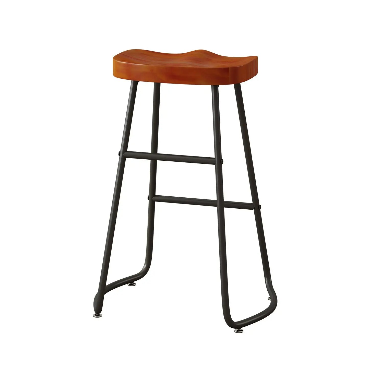 2PCS Bar Stools Kitchen Chairs With Anti Slip Foot Pads Metal Frame Stylish Bar Chairs For Dining Room Coffee Shop Living Room