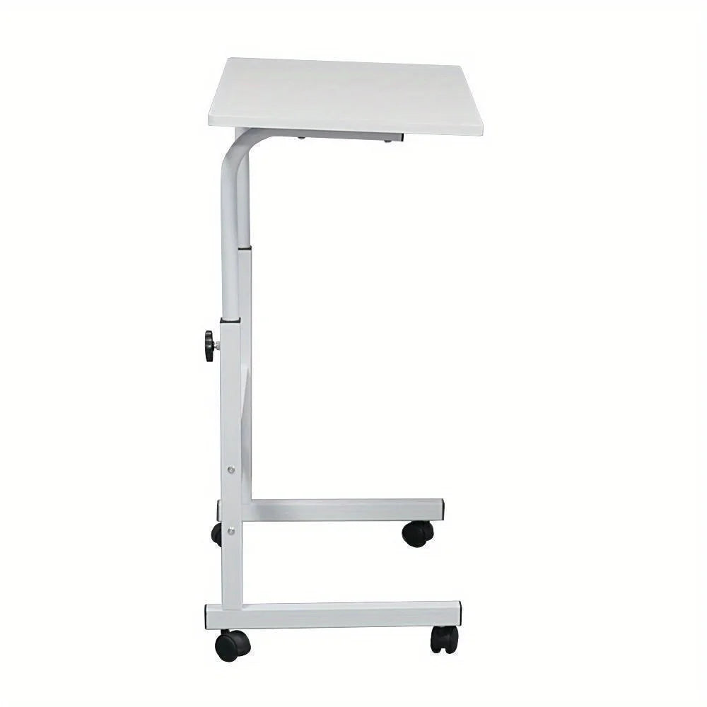 Adjustable Height 27"-38" Rolling Laptop Table Over Sofa Bed Computer Desk Stand