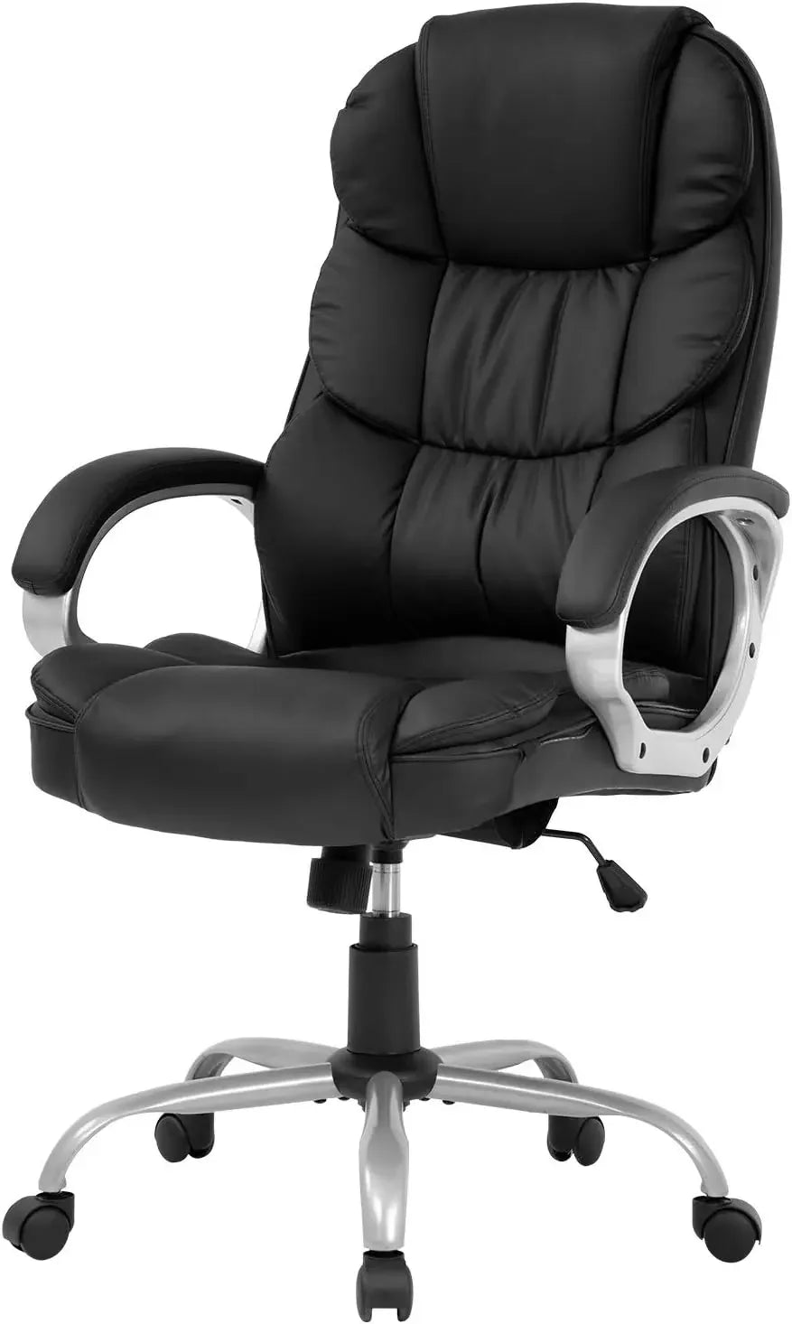 Office Chair ,High back ergonomic office chair, PU leather swivel work chair with armrests and lumbar support, Office Chair .