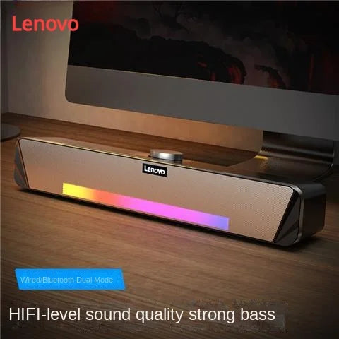 LenovoTS33 computer audio cool wired Bluetooth desktop computer notebook mobile phone universal USB desktop high-quality speaker