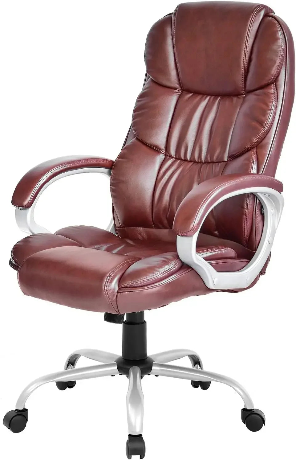 Office Chair ,High back ergonomic office chair, PU leather swivel work chair with armrests and lumbar support, Office Chair .