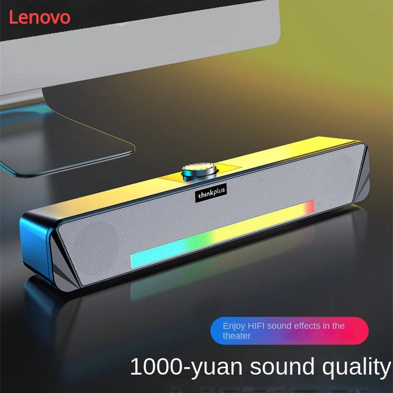 LenovoTS33 computer audio cool wired Bluetooth desktop computer notebook mobile phone universal USB desktop high-quality speaker