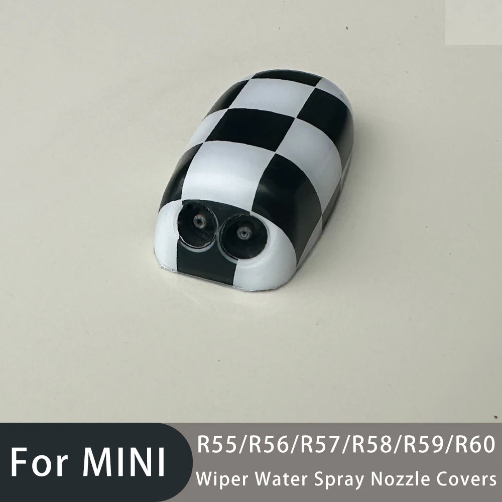 For MINI Cooper S One Countryman R60 R55 R56 R57 R58 R59 R50 R53 Union Jack Car Wiper Water Spray Nozzle Covers Auto Accessories