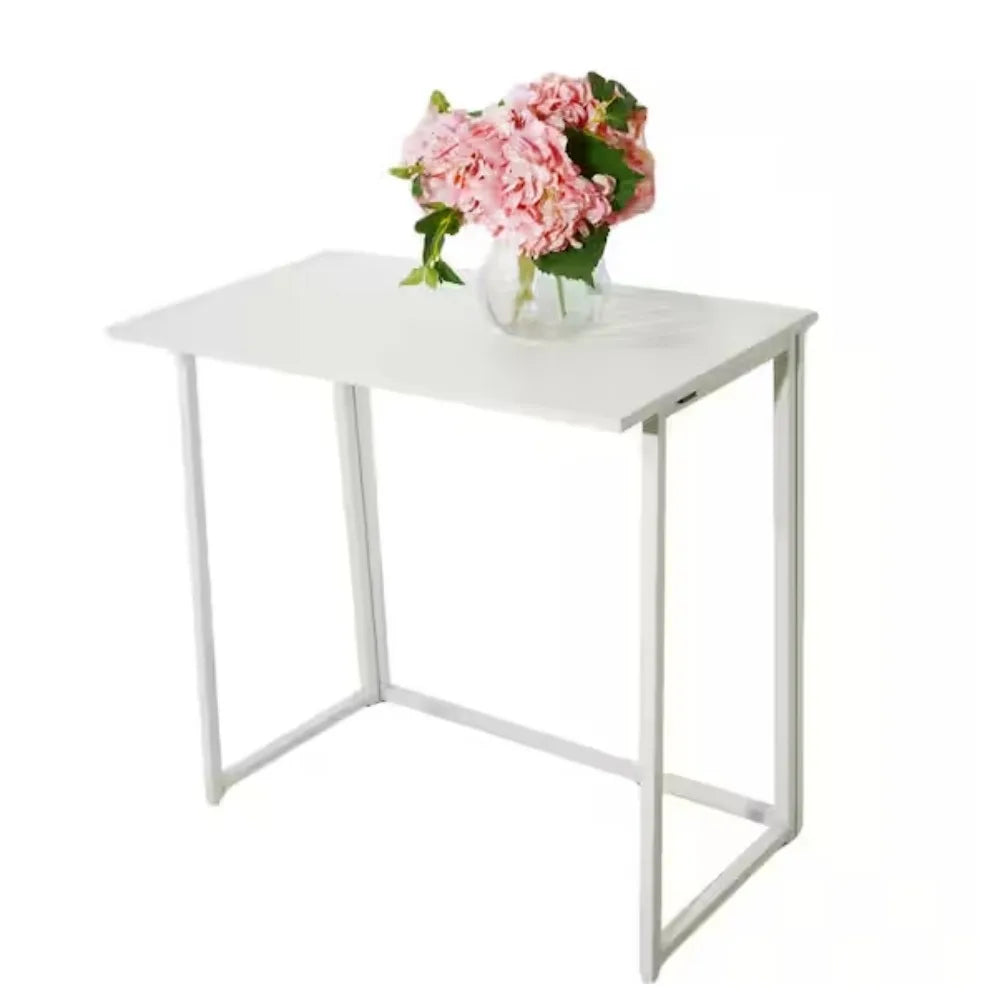 Small Desk for Small Spaces, Easy Assemble Foldable Computer Desk for Laptop,Writing Workstation for Home Office