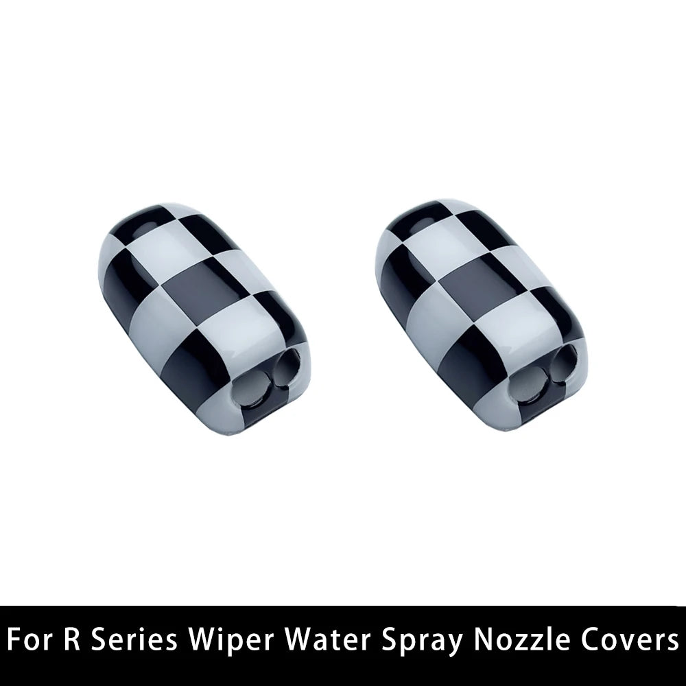 For MINI Cooper S One Countryman R60 R55 R56 R57 R58 R59 R50 R53 Union Jack Car Wiper Water Spray Nozzle Covers Auto Accessories