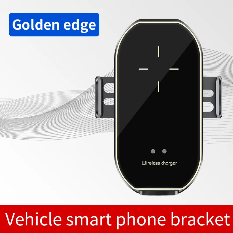 New Creative Car Mobile Phone Holder Support 15W Wireless Fast Charging Holder In Car Cell Phone Holder Auto Acessories