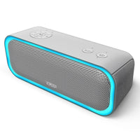 DOSS Wireless Speaker Bluetooth 5.0 Powerful 20W Stereo Enhanced Bass Sound Box Waterproof Multiple Color Light Portable Speaker