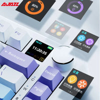 AJAZZ AK820 MAX Tri-mode RGB Gaming Mechanical Keyboard Bluetooth Wireless 2.4G Type C 82 Keys PBT Keycaps Hot Swap for Gamer PC