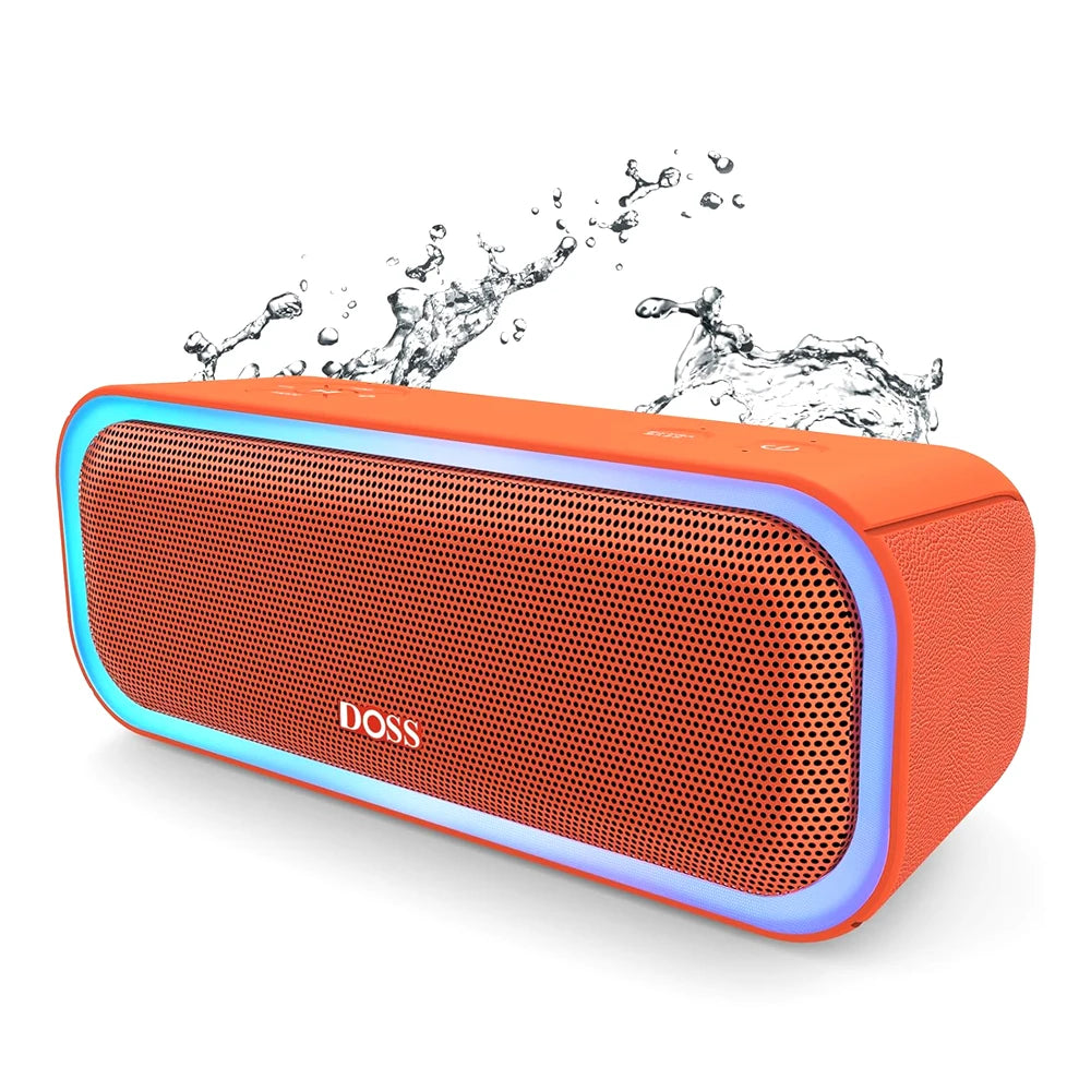DOSS 20W Bluetooth Speaker Wireless 5.0 Powerful Stereo Sound Extra Bass Sound Box TWS Pairing IPX6 Waterproof Portable Speakers