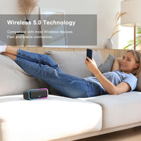 DOSS 20W Bluetooth Speaker Wireless 5.0 Powerful Stereo Sound Extra Bass Sound Box TWS Pairing IPX6 Waterproof Portable Speakers