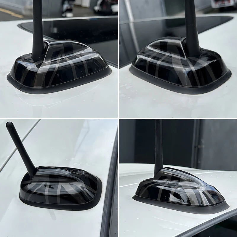 For MINI Cooper S JCW F55 F56 F66 F65 Car Exterior Trim Antenna Decoration Cover Sticker Car-Styling Accessories