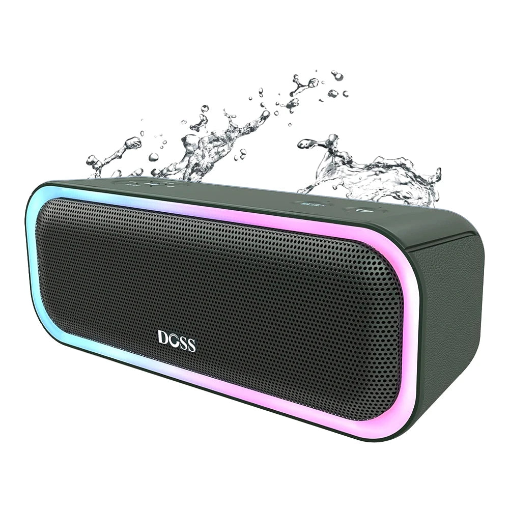 DOSS 20W Bluetooth Speaker Wireless 5.0 Powerful Stereo Sound Extra Bass Sound Box TWS Pairing IPX6 Waterproof Portable Speakers