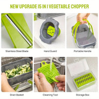 22 piece sets Multifunctional Manual Chopper Household Kitchen Accessories Cutter Slicer Onion Dicer Vegetable Potato Cutter