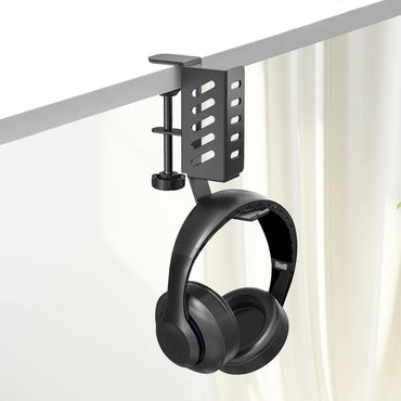 Desk Side Laptop Holder No Drill Desk Side Storage Organizer Side Desk Laptop Mount Clamp on Desk Organizer
