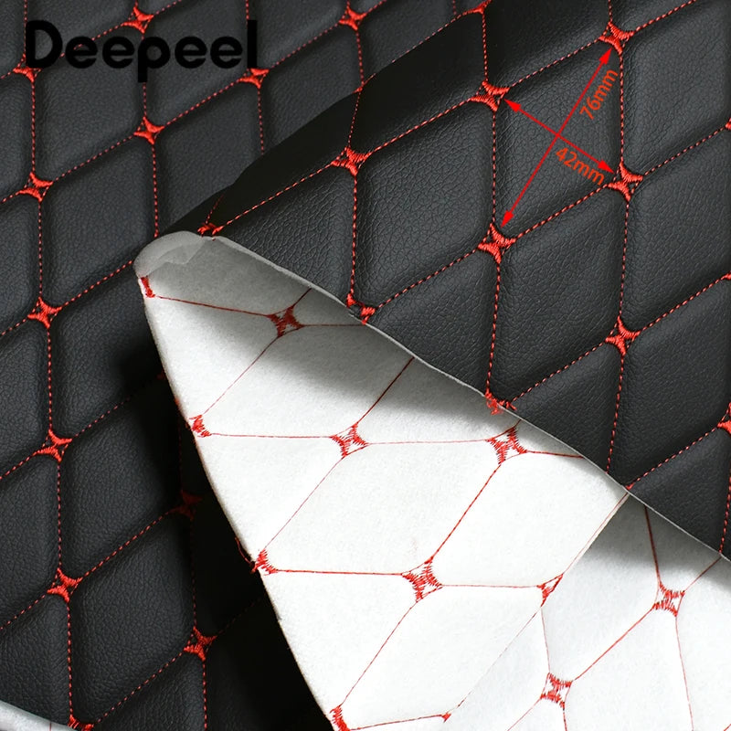 45*160cm Synthetic Leather Fabric 0.7mm  PVC Fabrics for Car Floor Seat Cushion Background Wall Upholstery Material Accessories
