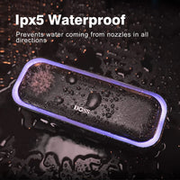 DOSS Wireless Speaker Bluetooth 5.0 Powerful 20W Stereo Enhanced Bass Sound Box Waterproof Multiple Color Light Portable Speaker