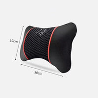 Car Universal Seat Headrest Double Side Pu Leather Neck Memory Pillow Head Support Protector Cushion Auto Travel Accessories