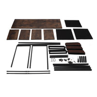 Computer Desk Retro Style Convenient Drawer Versatile Sturdy Structure Office Computer Desk Gaming Study Writing Table for Home