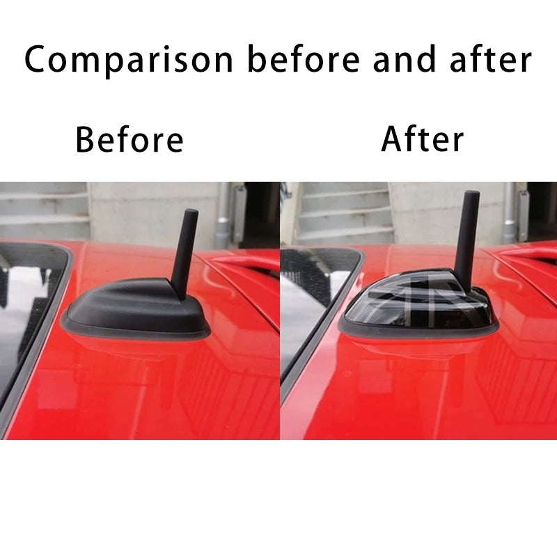 For MINI Cooper S JCW F55 F56 F66 F65 Car Exterior Trim Antenna Decoration Cover Sticker Car-Styling Accessories