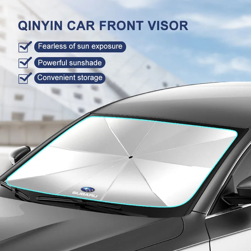 1Pcs Car windshield Sunshade Umbrella Protector Parasol Foldable For Subaru Outback Impreza Forester Levorg XV STI Ascent Legacy