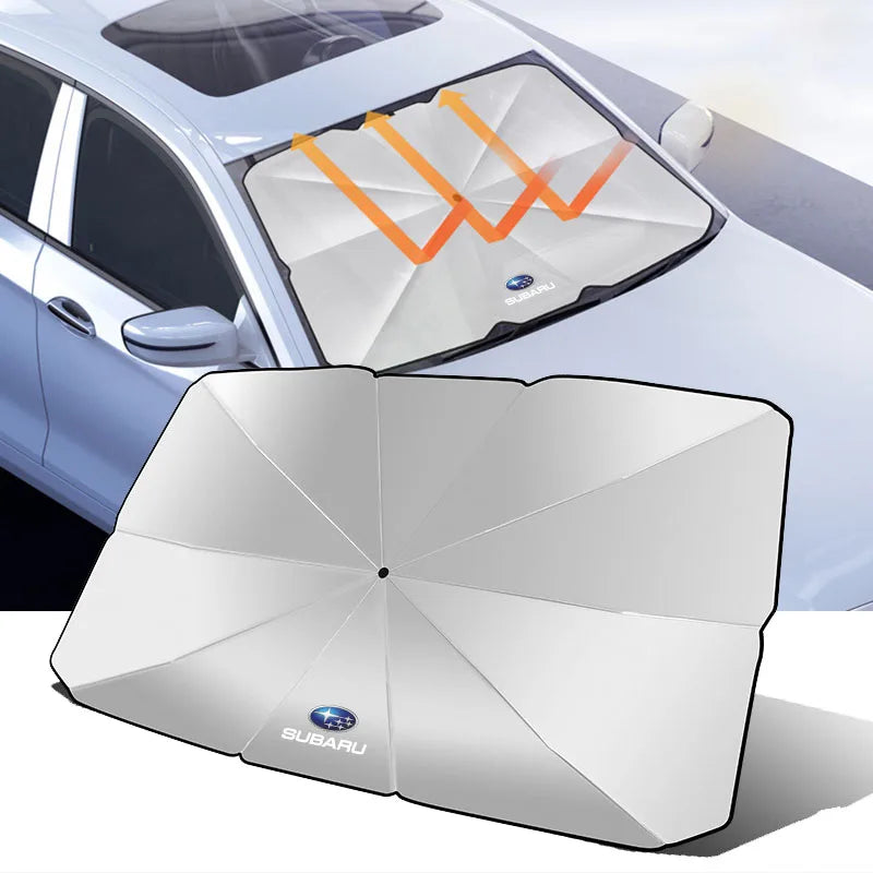 1Pcs Car windshield Sunshade Umbrella Protector Parasol Foldable For Subaru Outback Impreza Forester Levorg XV STI Ascent Legacy