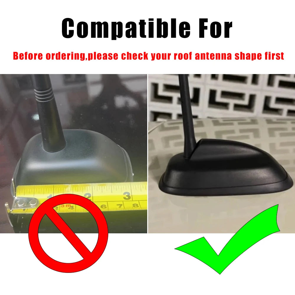 For MINI Cooper S JCW F55 F56 F66 F65 Car Exterior Trim Antenna Decoration Cover Sticker Car-Styling Accessories