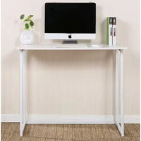Small Desk for Small Spaces, Easy Assemble Foldable Computer Desk for Laptop,Writing Workstation for Home Office