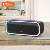 DOSS 20W Bluetooth Speaker Wireless 5.0 Powerful Stereo Sound Extra Bass Sound Box TWS Pairing IPX6 Waterproof Portable Speakers