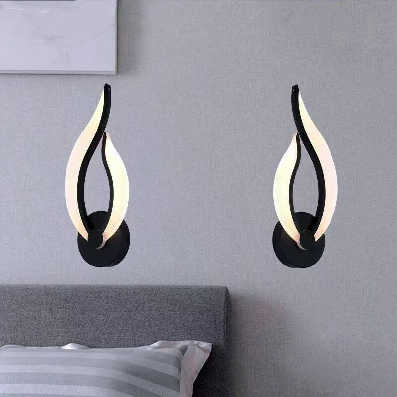 Modern LED wall lights creative lighting fixtures indoor home decoration lighting bedroom living room sofa background decoration
