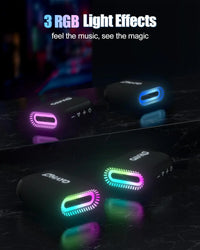Ohayo S5 Bluetooth Speaker,Ultra Portable, Up to 24H Playtime,IP67 Waterproof and Dustproof,Powerful Sound for Hiking and Biking