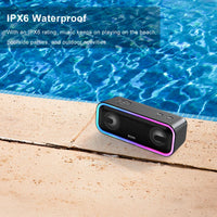 DOSS Bluetooth Speaker 24W Powerful Sound Bass Subwoofer Sound Box TWS Pairing IPX6 Waterproof Outdoor Portable Wireless Speaker